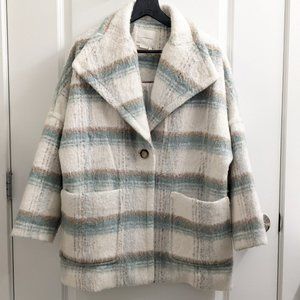Anthropologie Elsa Plaid Coat